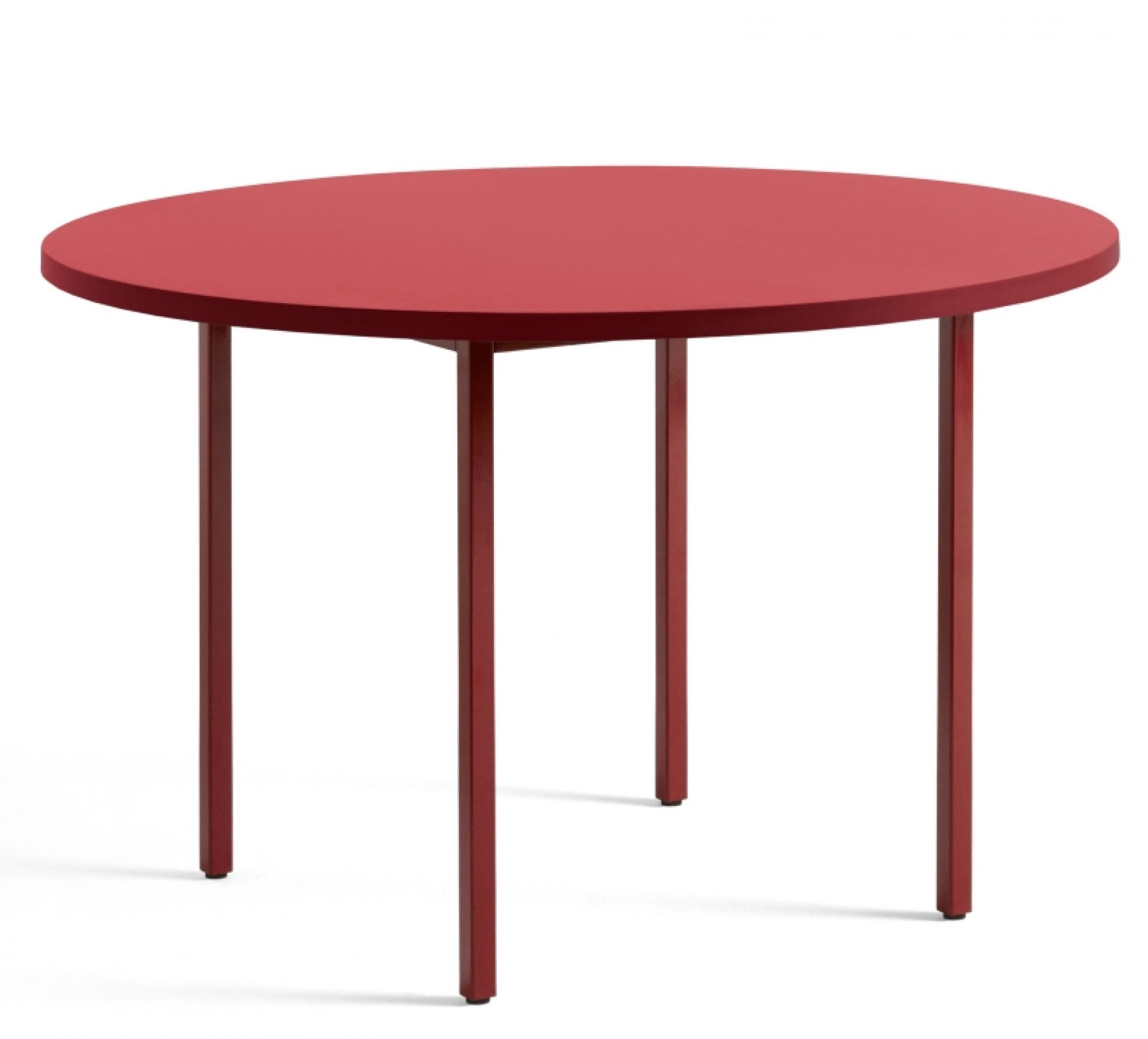  Two Colour Table Table 120 cm Hay  Red - Maroon red