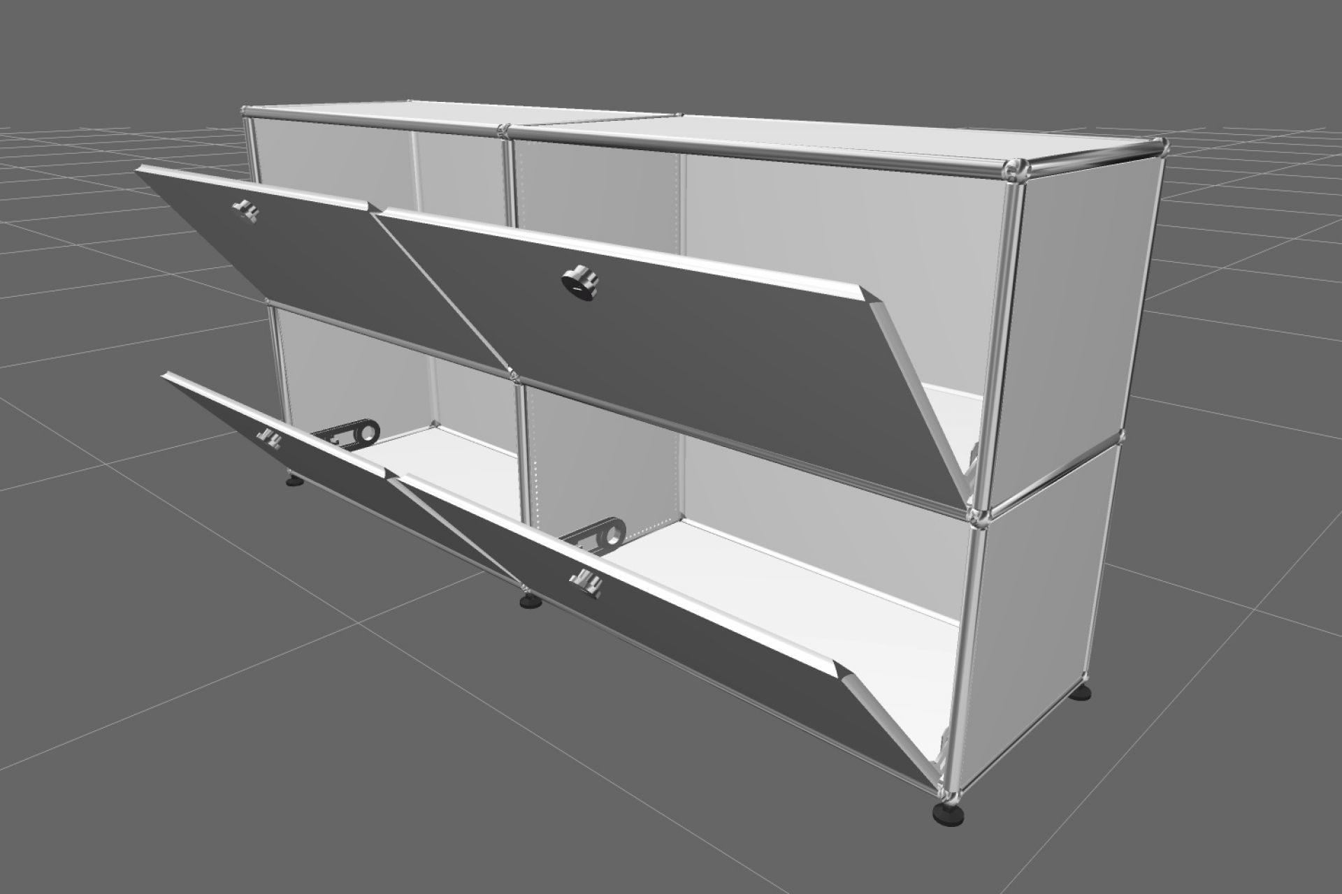 USM Haller Sideboard 4 Flaps Pure white - FAST DELIVERY
