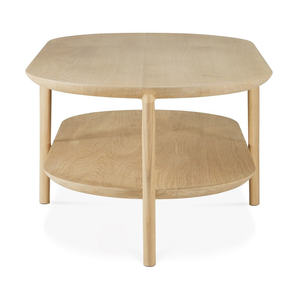 Bok Coffee table long Oak 1 shelf Ethnicraft