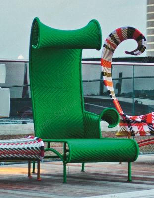 Shadowy Chaise Longue sun lounger M' Afrique Collection Moroso
