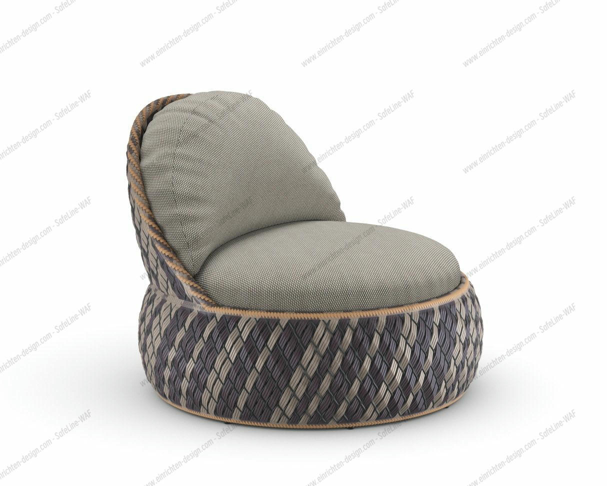 Dala Lounge Chair with Cushion Dedon