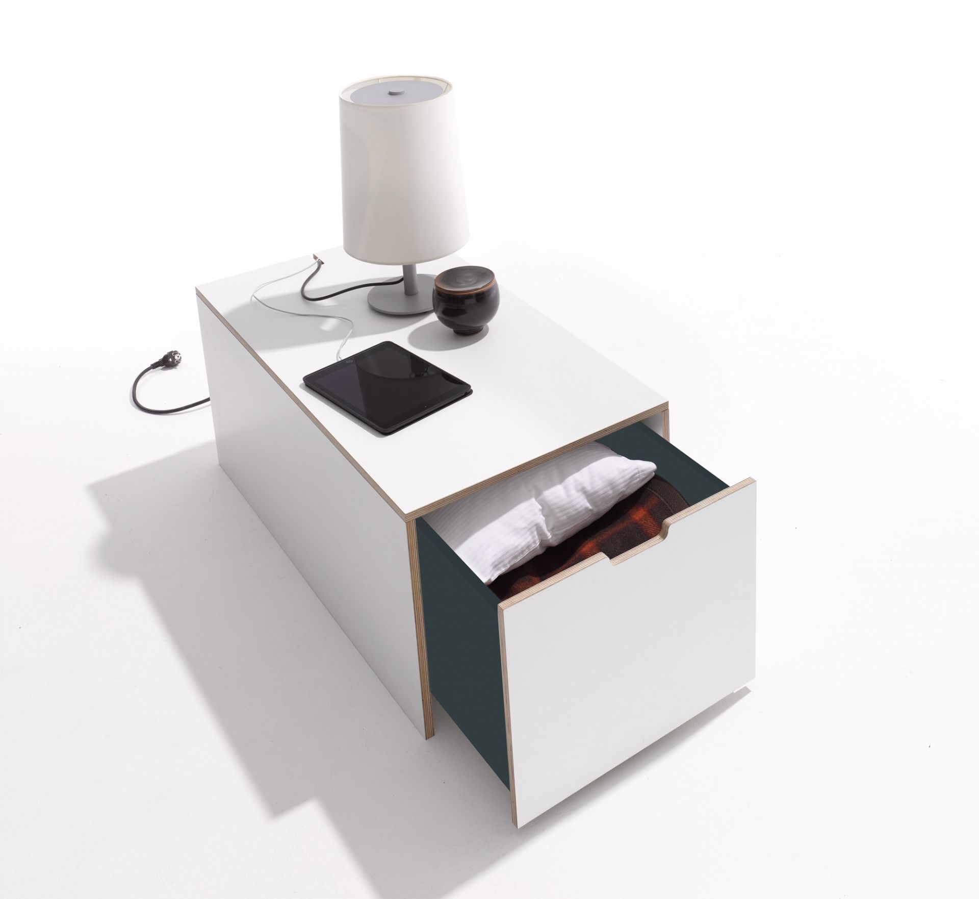 Classic Bedding box 16 with drawer Müller Möbelwerkstätten