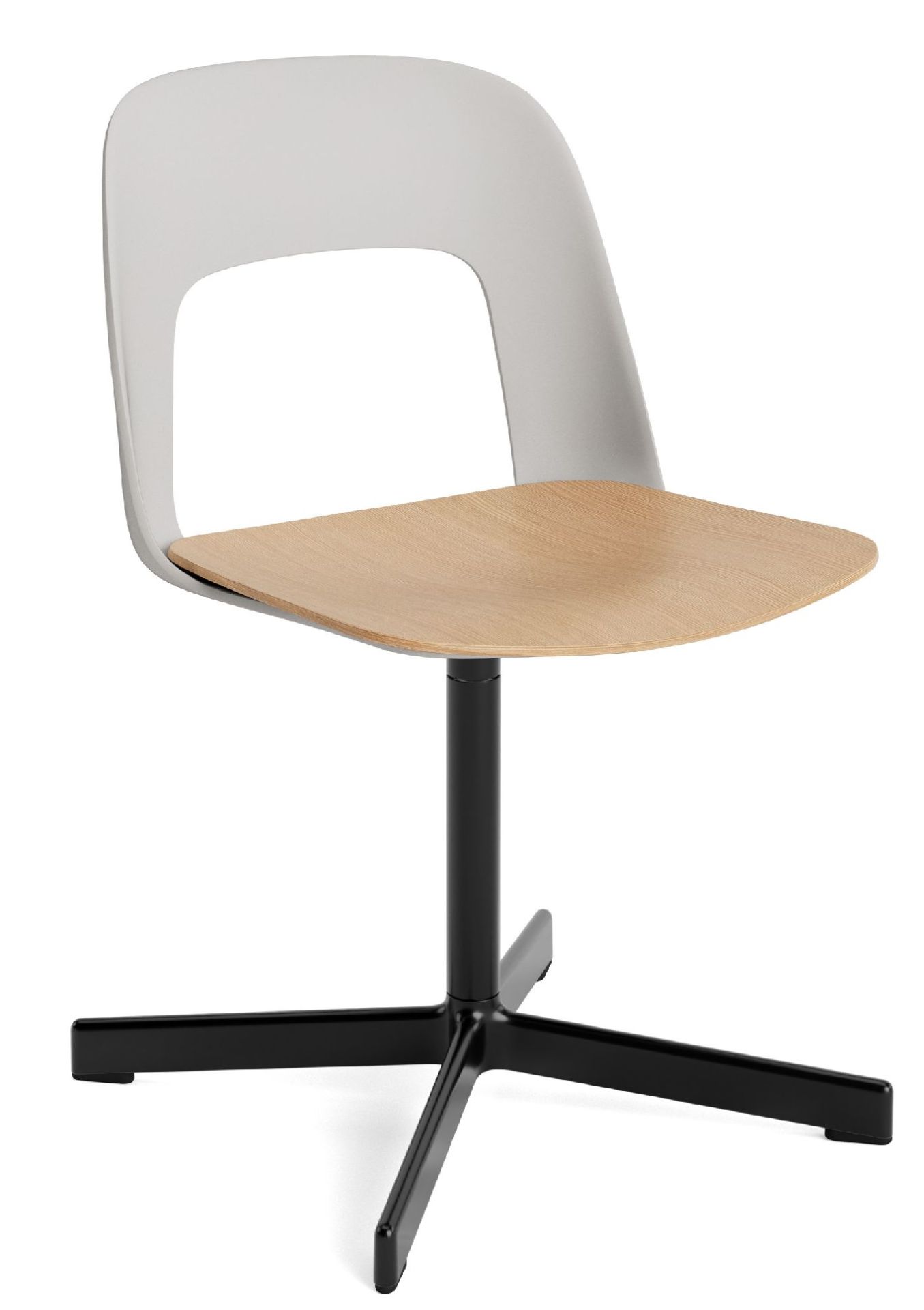 Layout Side Chair 132 4-star swivel base chair Hay 
