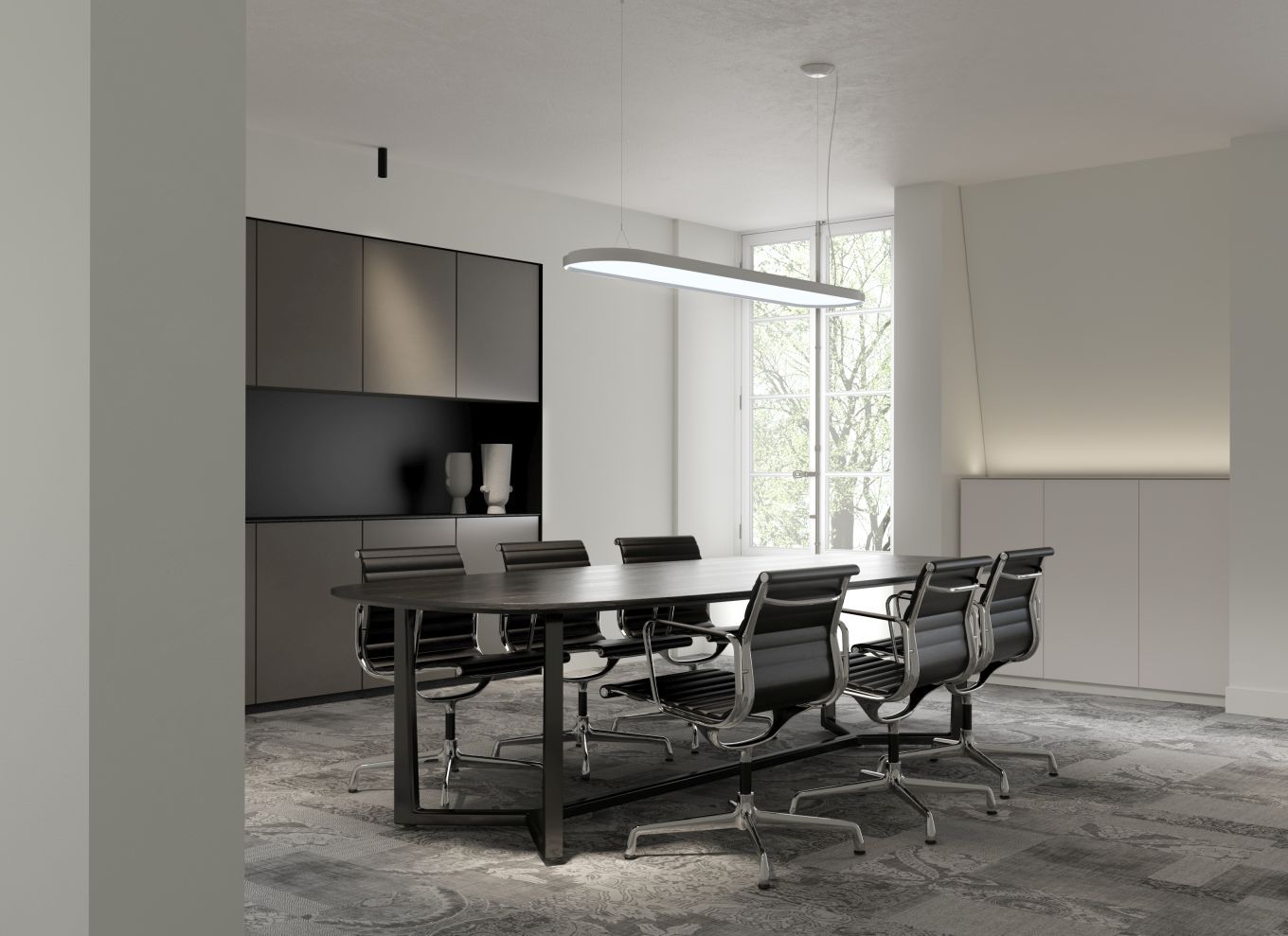 Kido Pendant lamp 150cm white 3000K Belux
