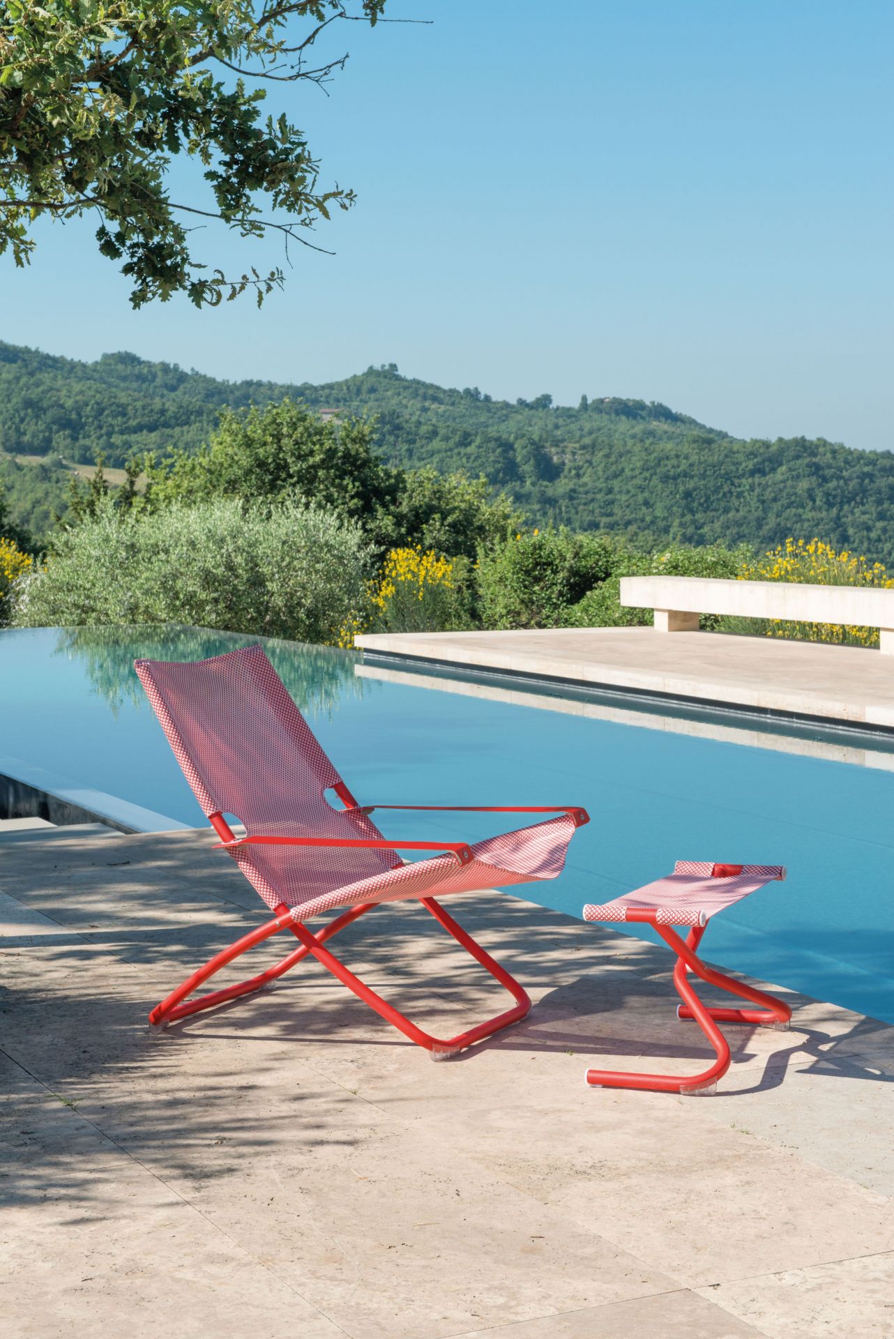 Snooze Deckchair Emu matt white - white