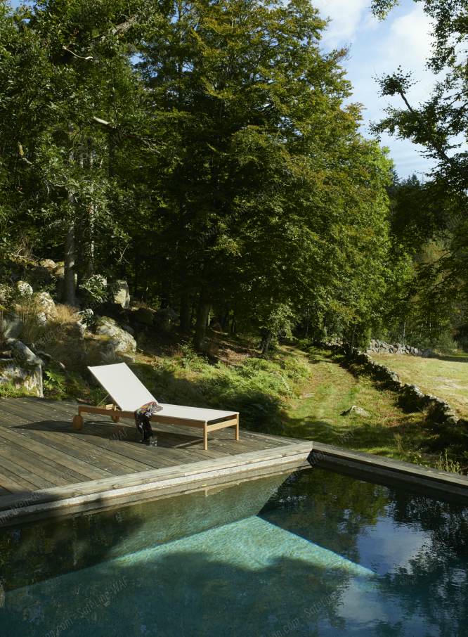 Pelagus Sunbed Outdoor Skagerak by Fritz Hansen