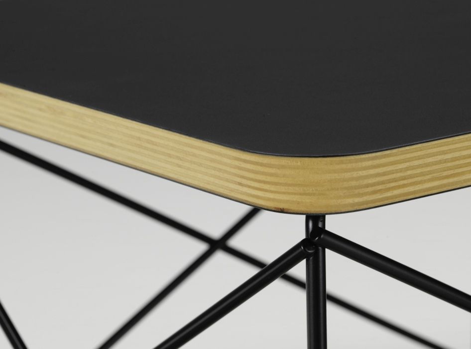 Occasional Table LTR Side Table HPL Black Vitra Steel wire black powder-coated