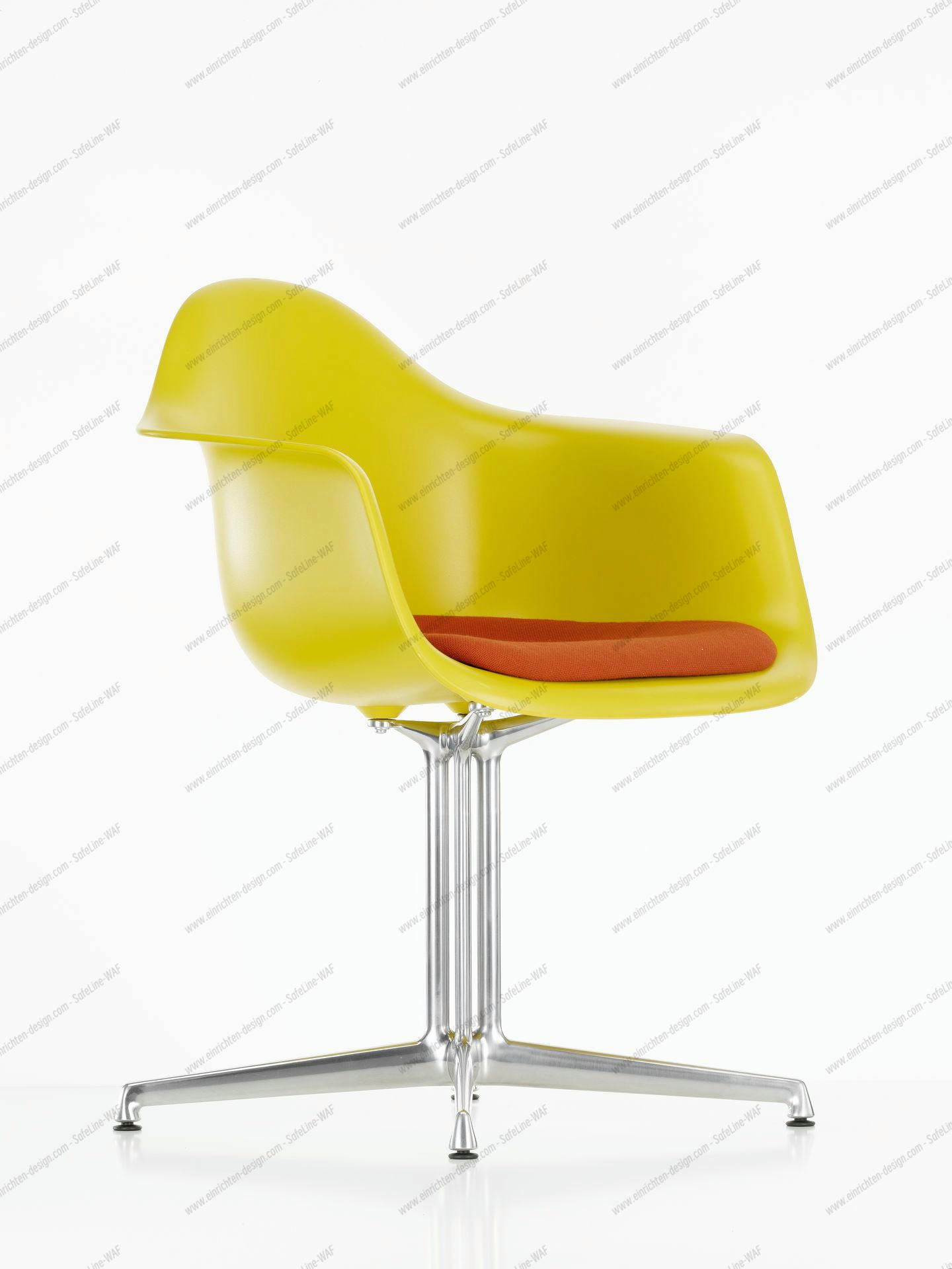 Eames Plastic Arm Chair DAL with seat cushion Vitra