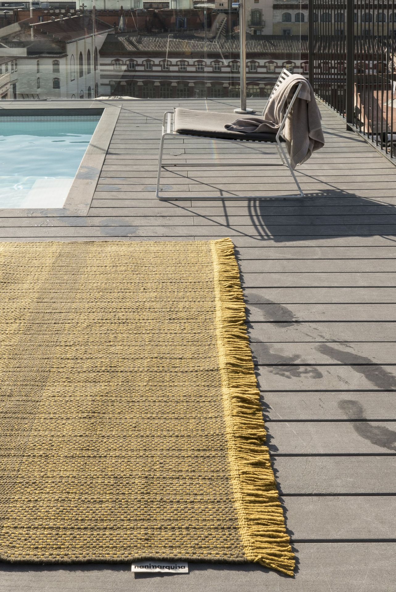 Tres Outdoor Texture Carpet Mustard 170x240 cm  Nanimarquina 