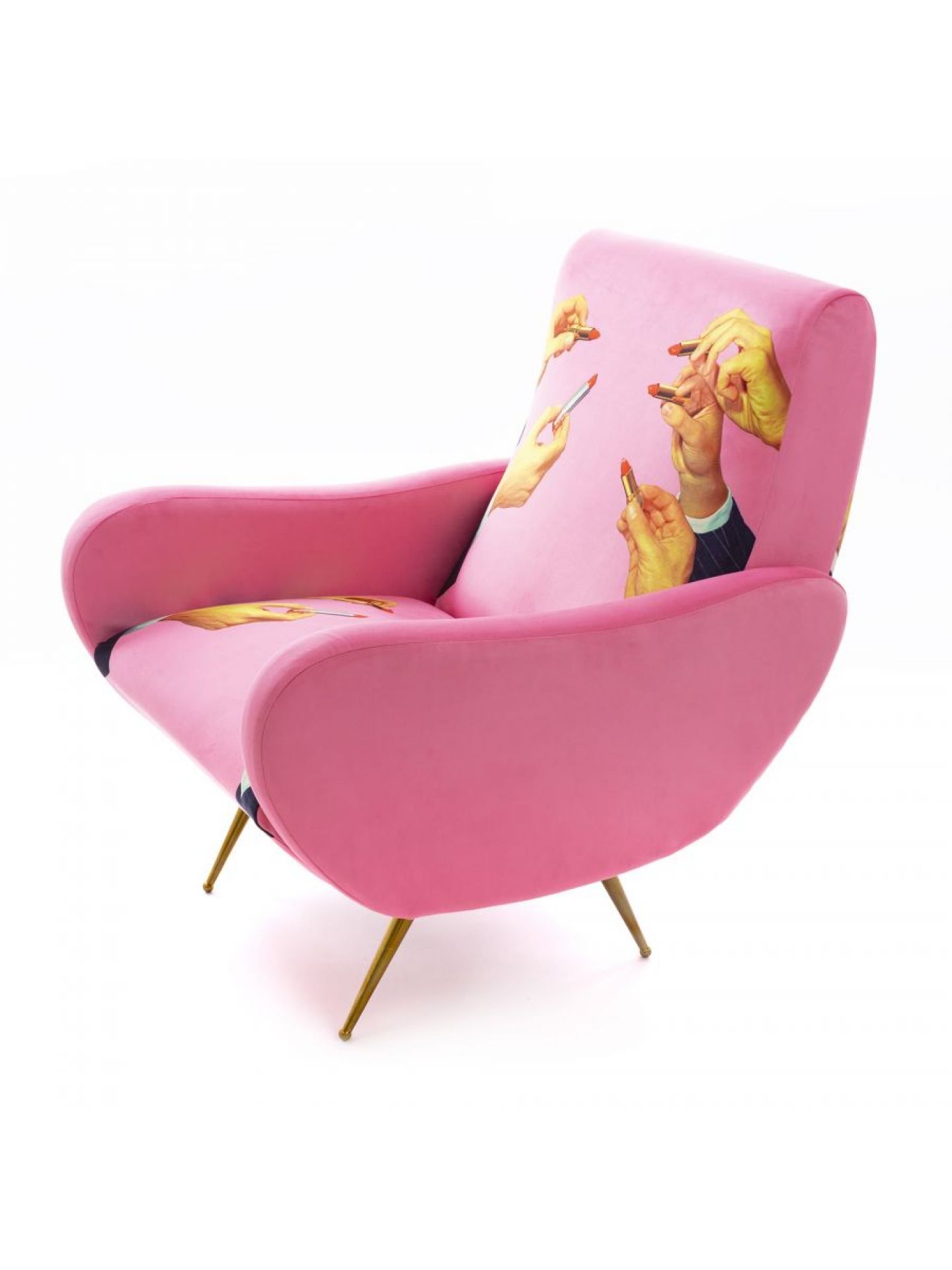 Toiletpaper armchair Lipsticks Pink Seletti Toiletpaper armchair Lipsticks Pink Seletti