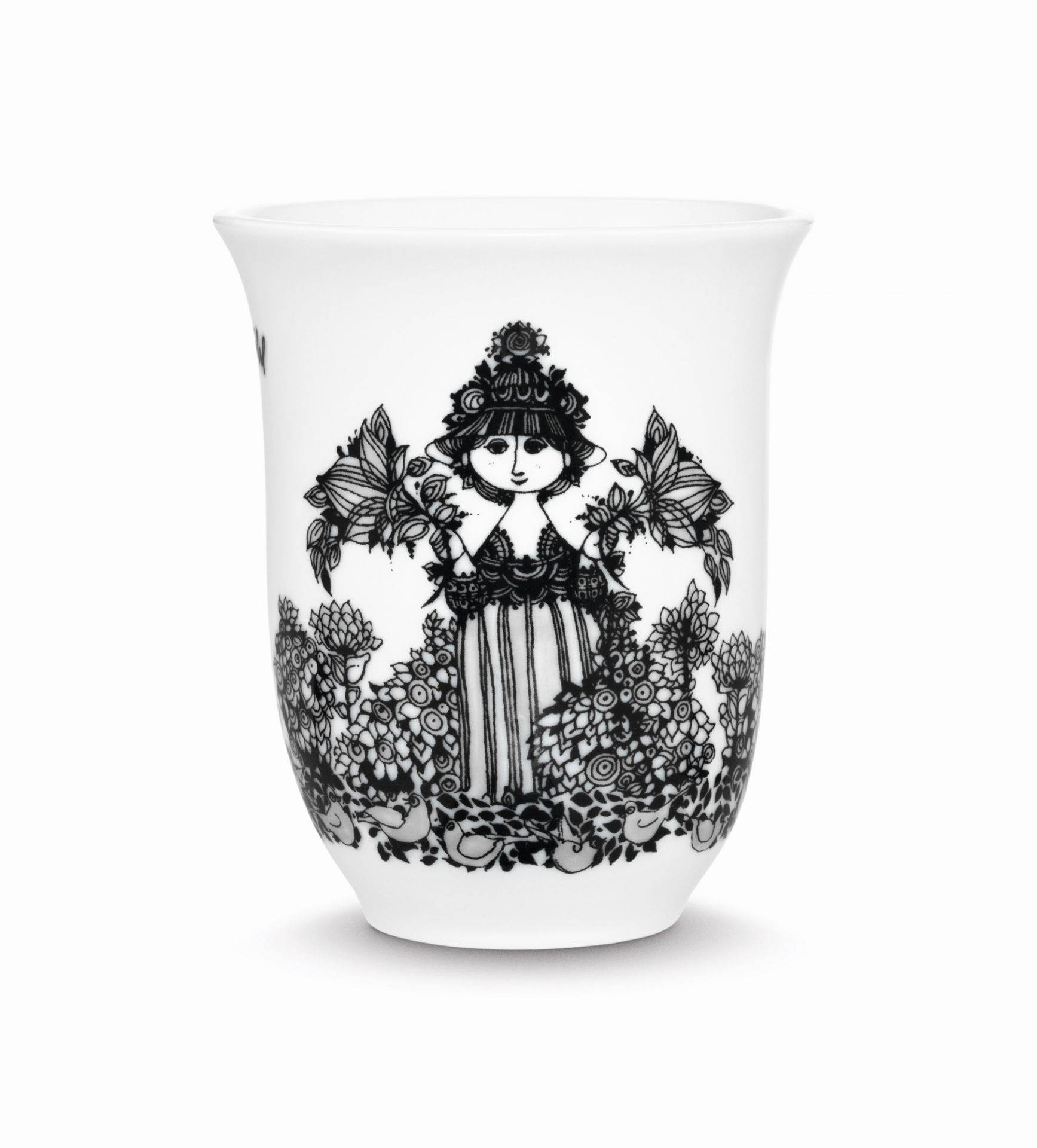 Cecilia thermo mug black Bjorn Wiinblad