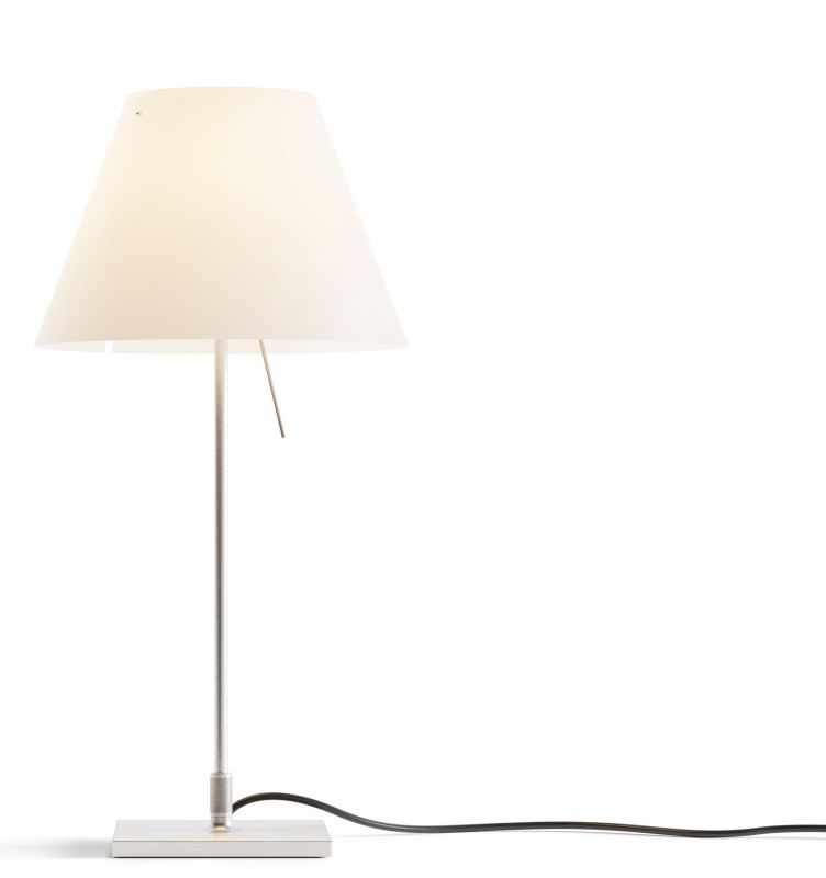 Costanzina table lamp aluminium / white Luceplan LIMITED EDITION