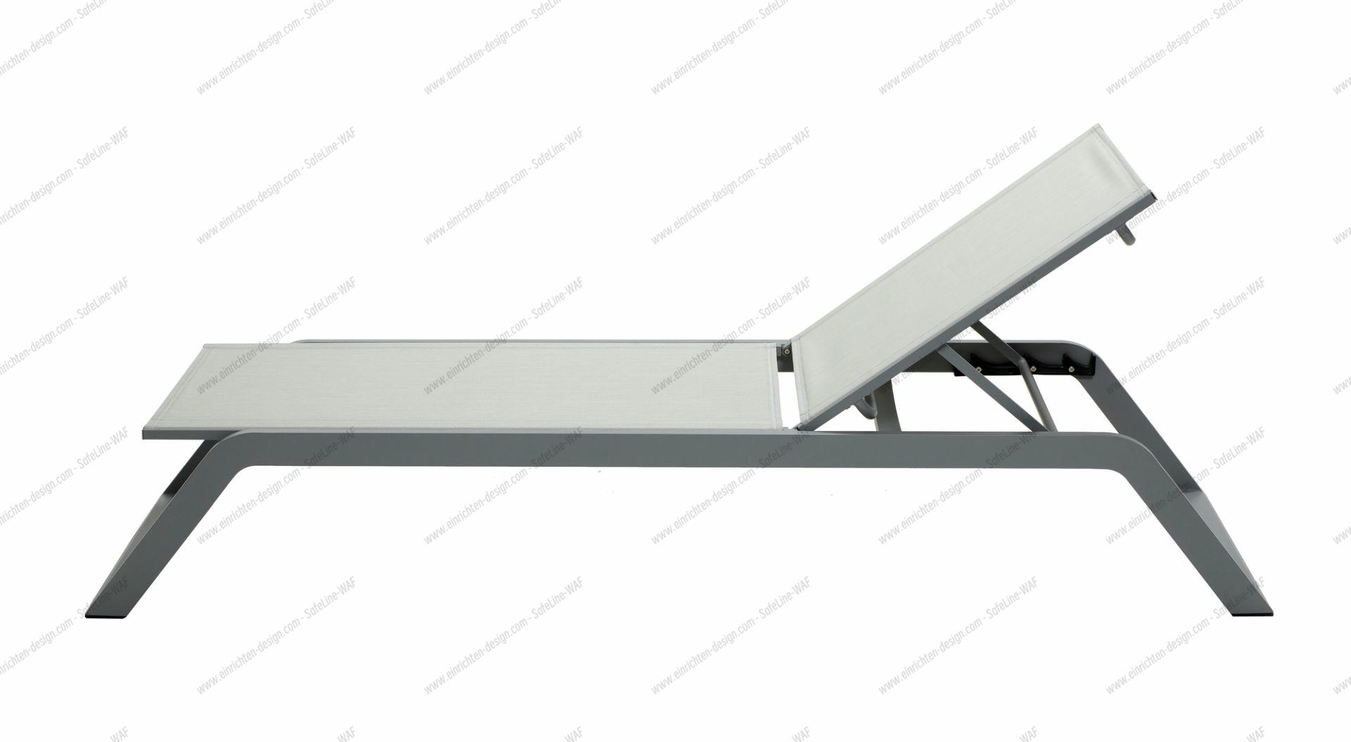 Siesta Outdoor Sun lounger Cane-Line light gray