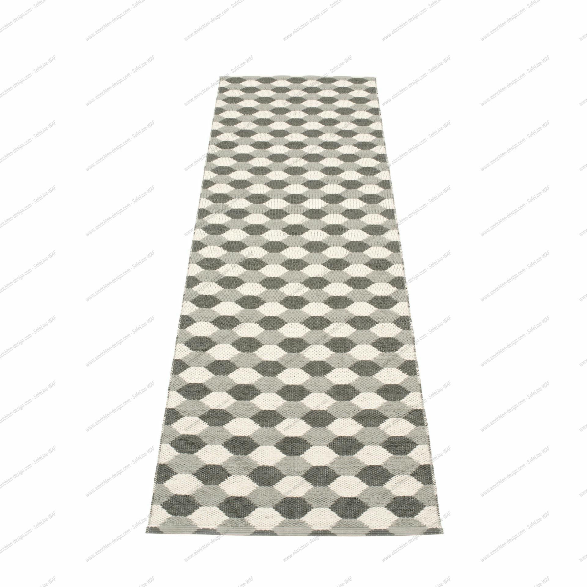 Dana plastic carpet 70x335 gray Pappelina