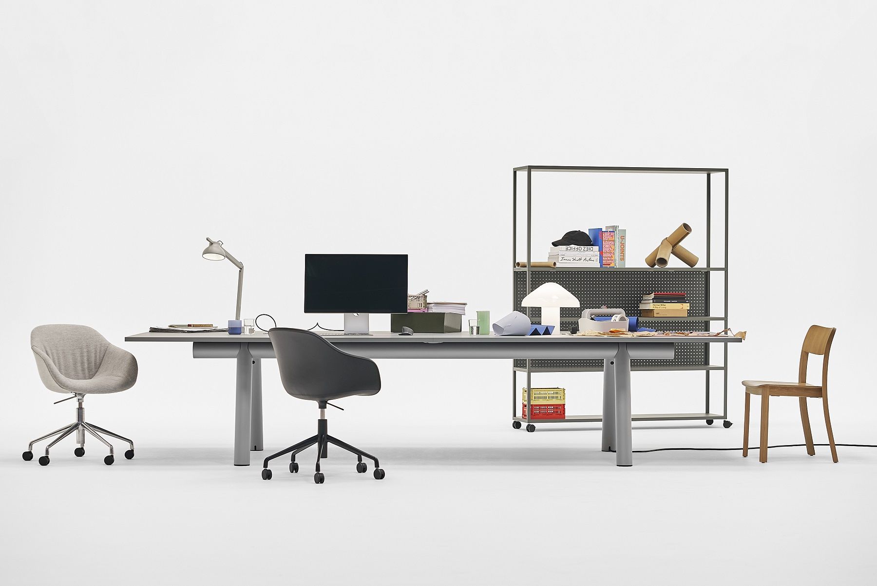 Boa Table Table / conference table W 350 x D 128 x H 75 cm Hay  