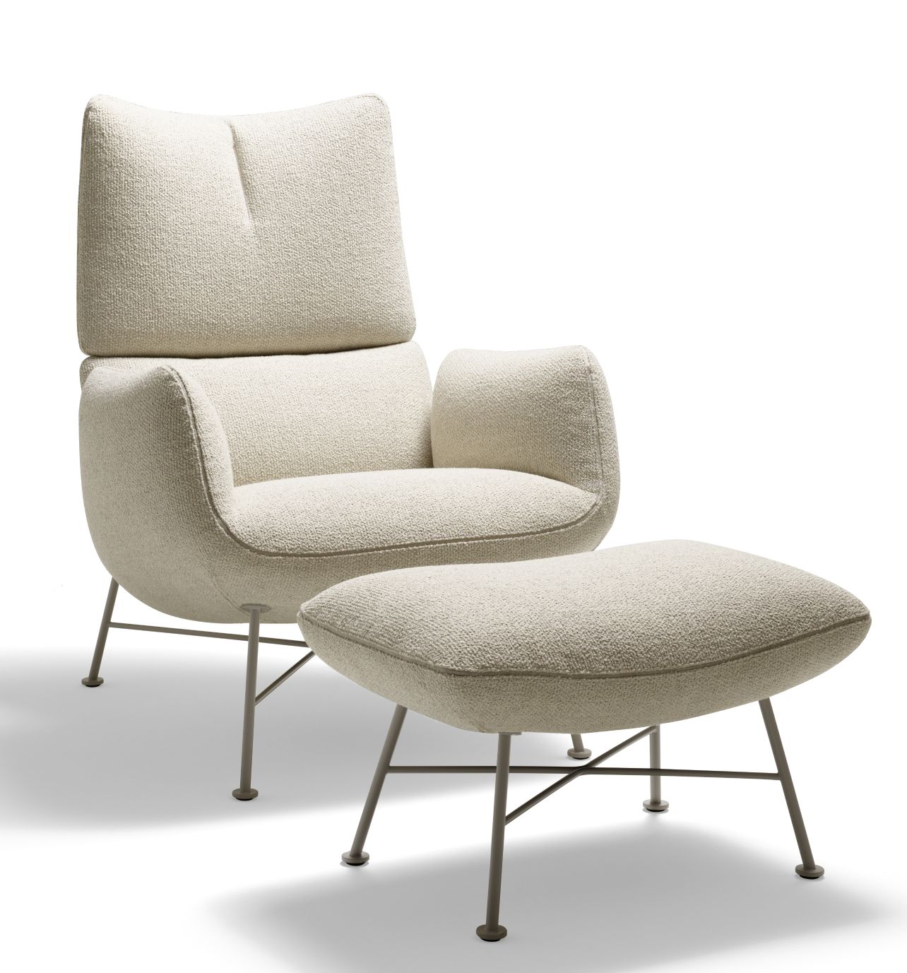 Jalis Lounge Armchair 4-leg Wire Frame Cor