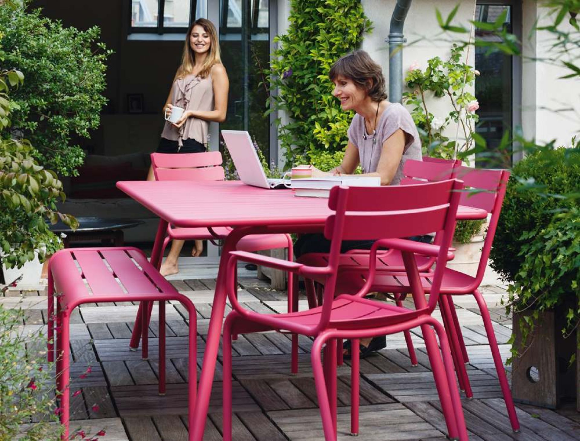 Luxembourg Outdoor table four legged Fermob