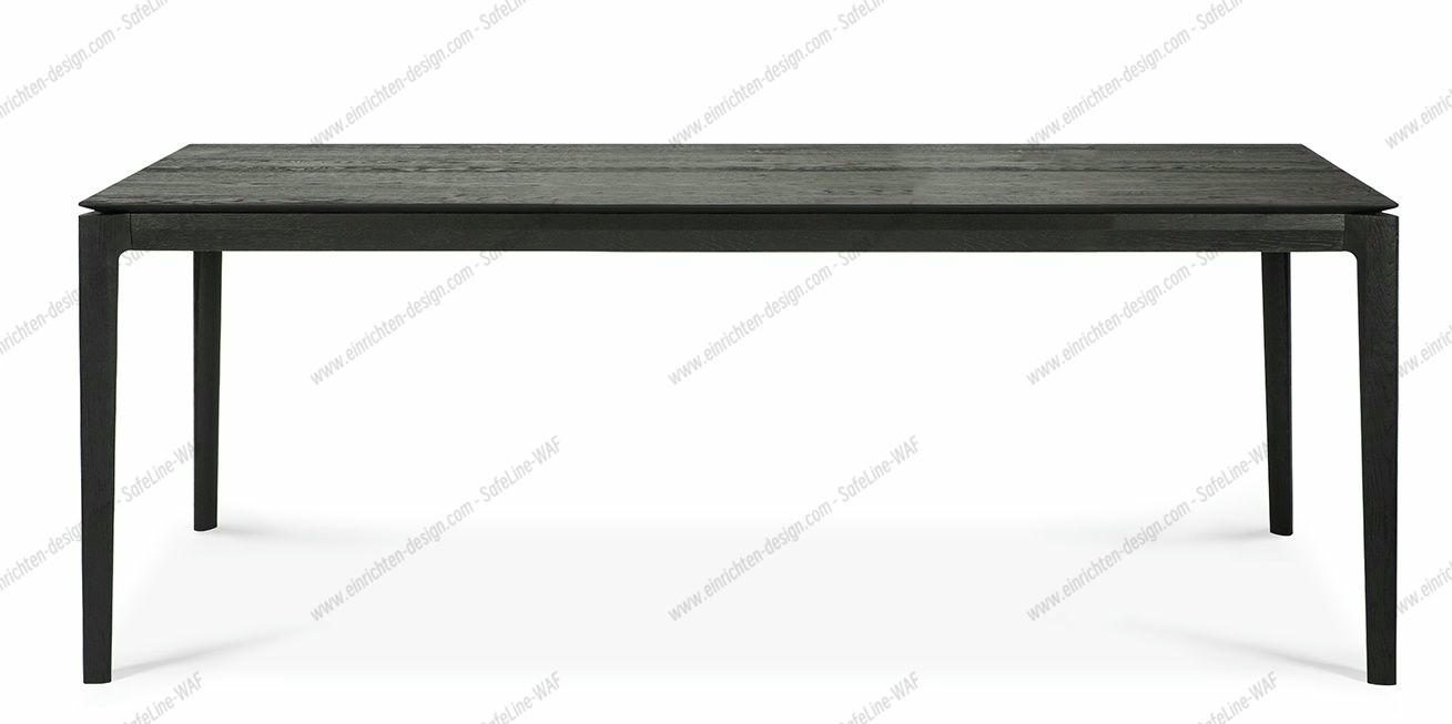 Bok extendable Table oak black - rectangular Ethnicraft