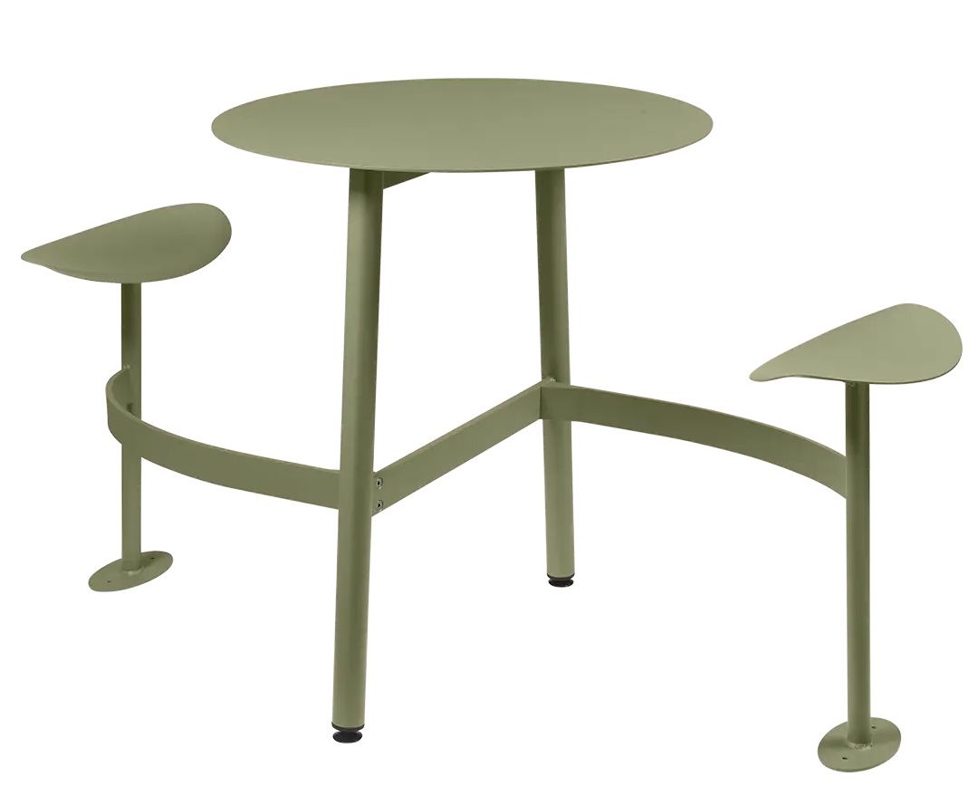 Bolder 2 Seater Table with Seats Outdoor Fermob Bolder 2 Seater Table with Seats Outdoor Fermob