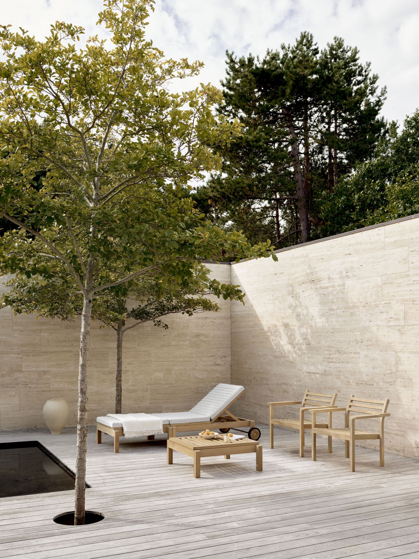 AH601 Armchair Teak Outdoor Carl Hansen & Søn
