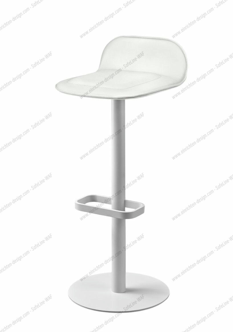 Dave Bar Stool Artificial Leather white - static Moree
