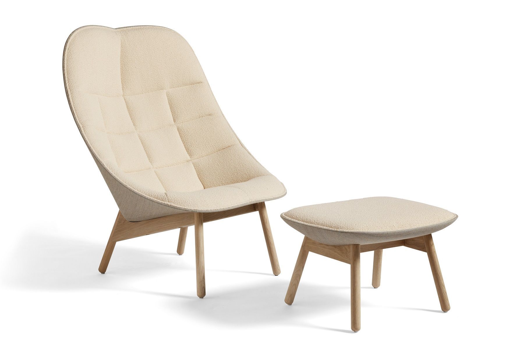 Uchiwa Ottoman Stool Hay
