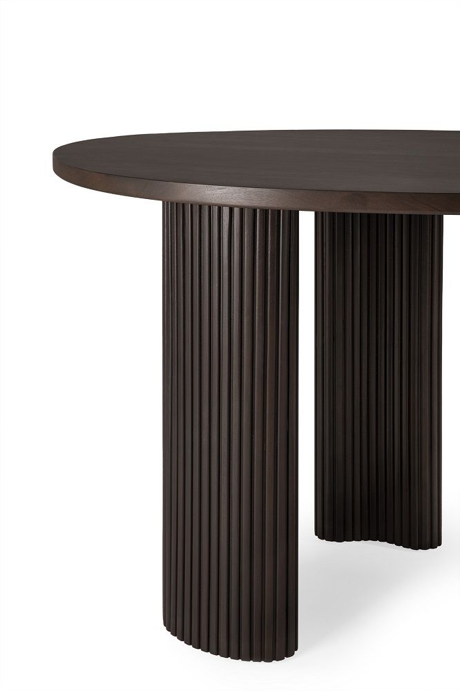 Boomerang Desk Mahogany Dark Brown Ethnicraft