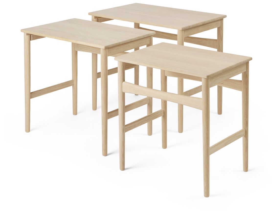 CH004 Nesting Tables Side Tables Set of 3 Carl Hansen & Søn 