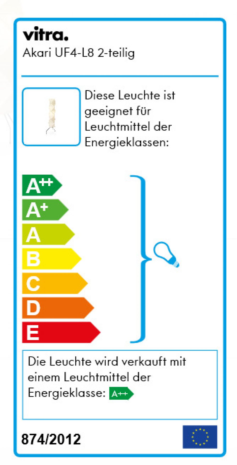 Akari Floor lamp UF4-L8 Vitra