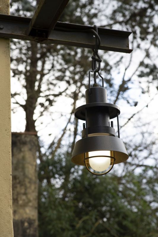Polo Outdoor Suspension lamp Ø21cm Anthracite Martinelli Luce