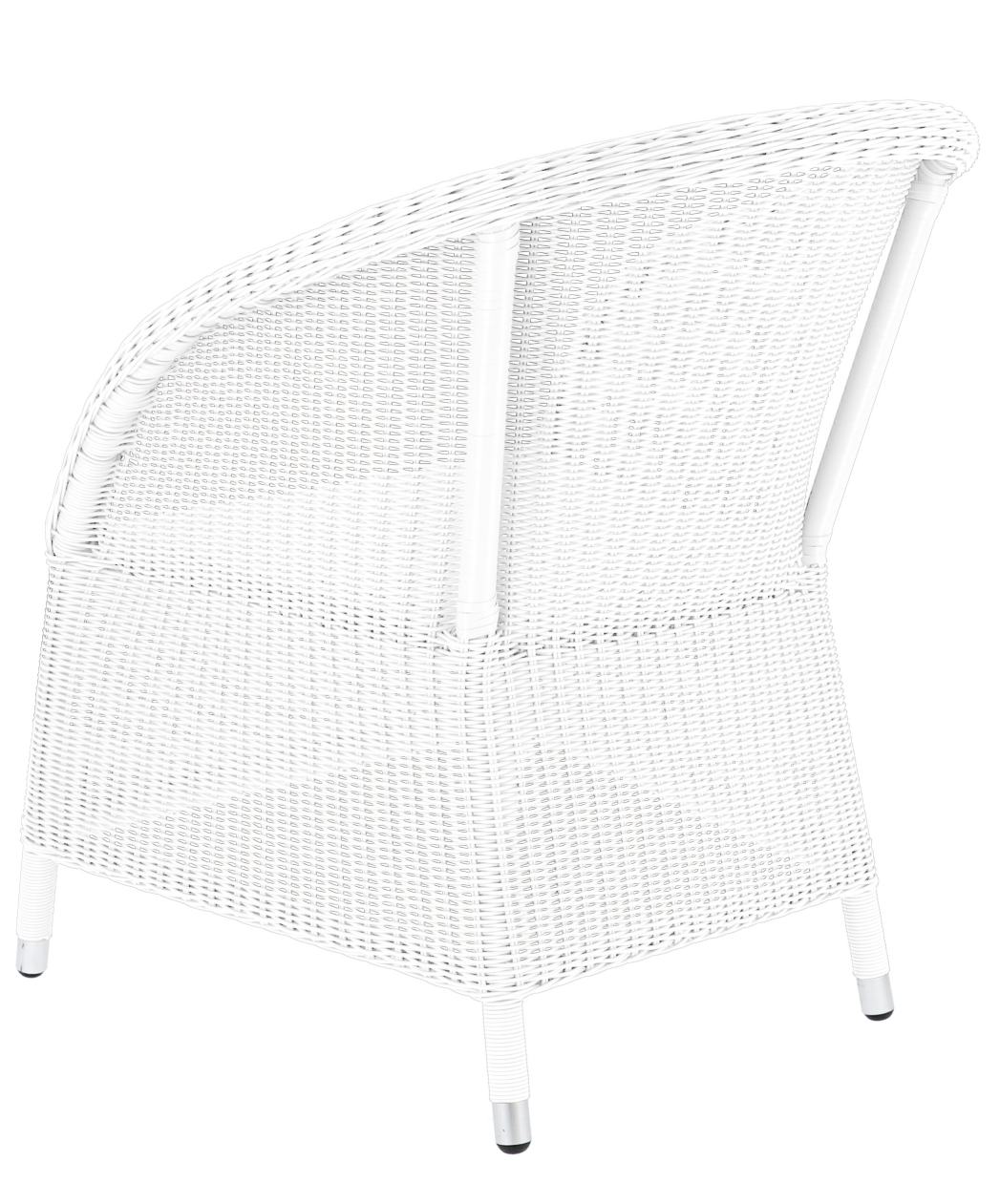 Romantic Armchair Outdoor Jan Kurtz White