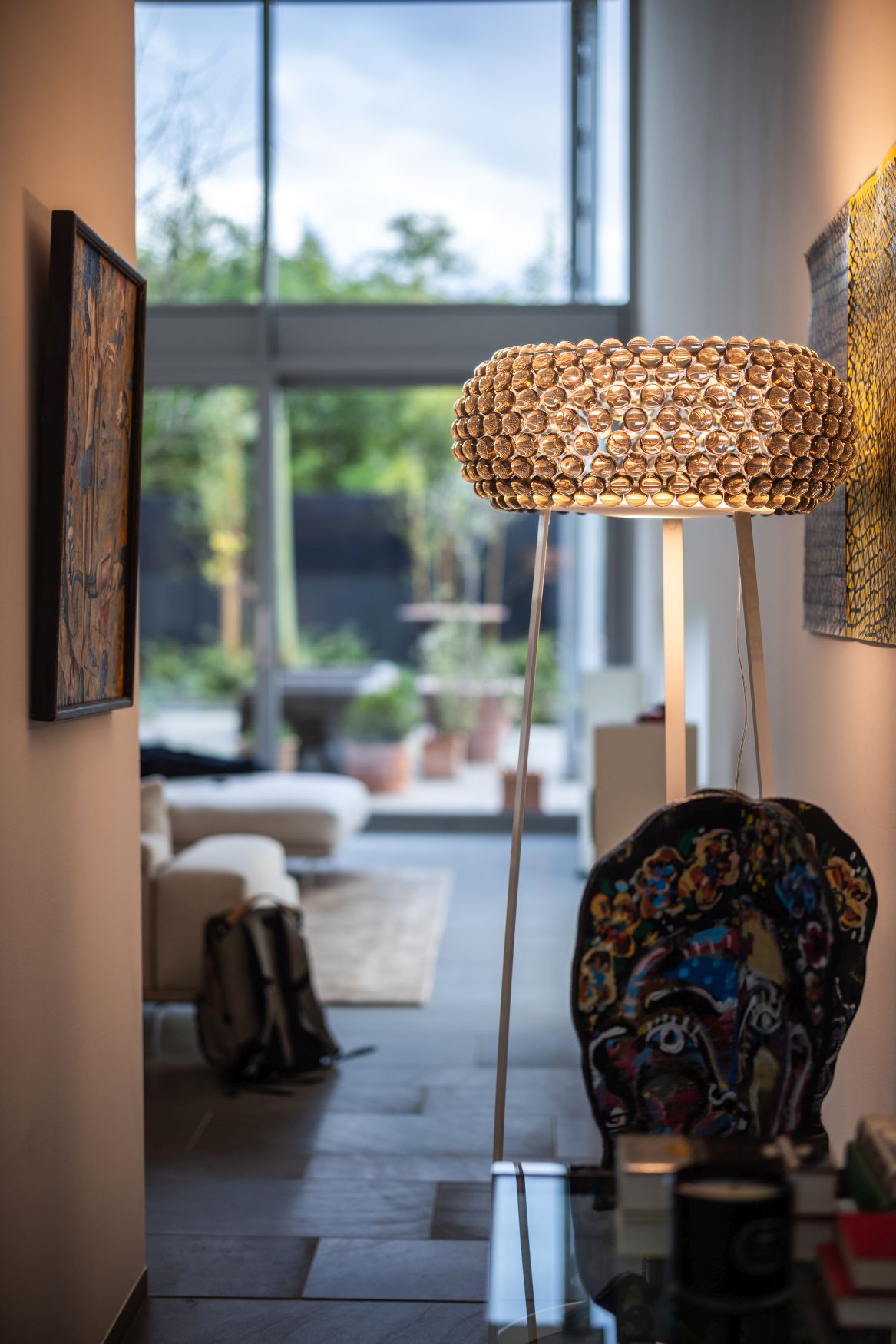 Caboche Plus Floor lamp Media - Transparent Foscarini