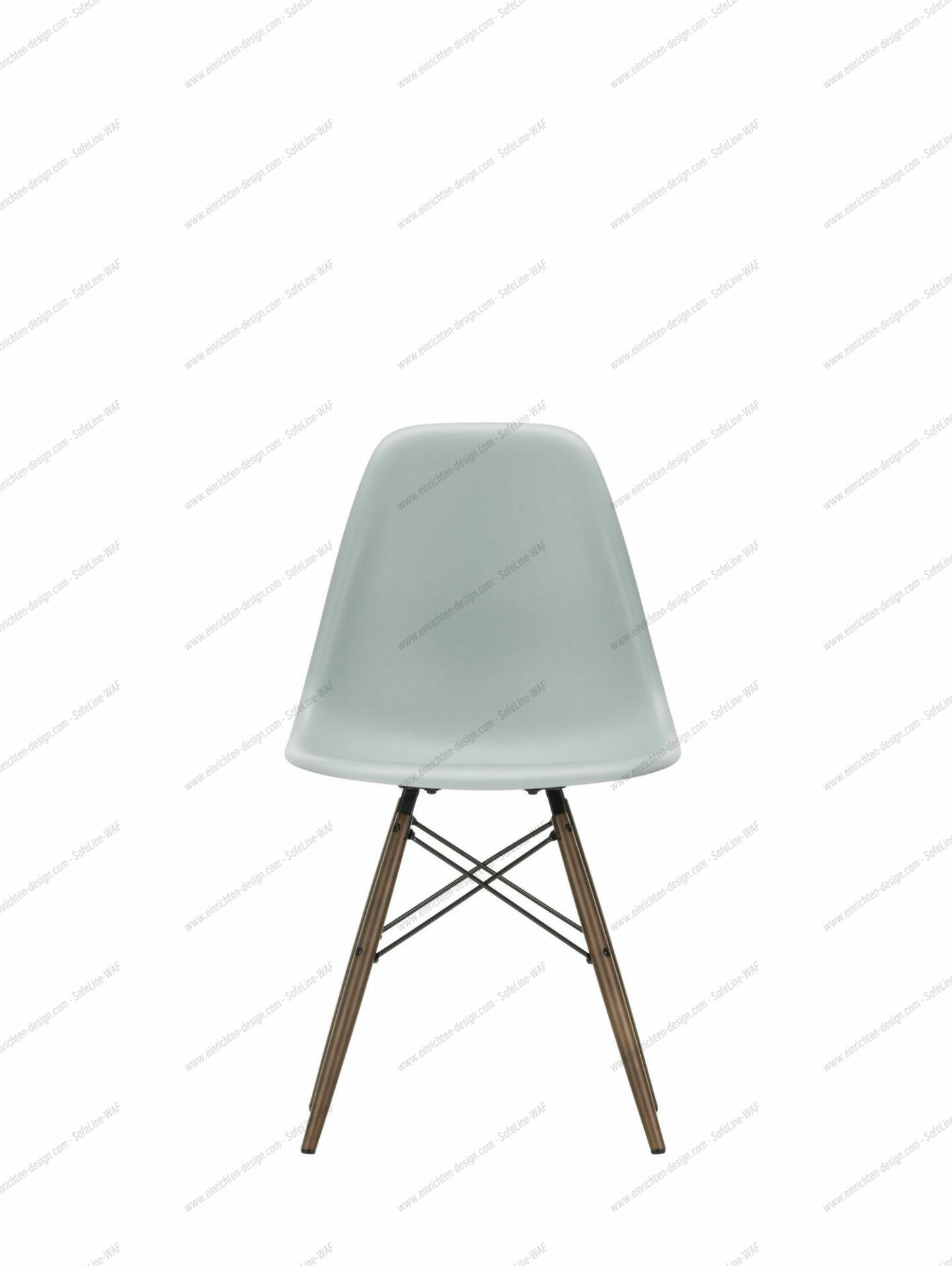 Eames Plastic Side Chair DSW Chair Vitra Maple black-light grey
