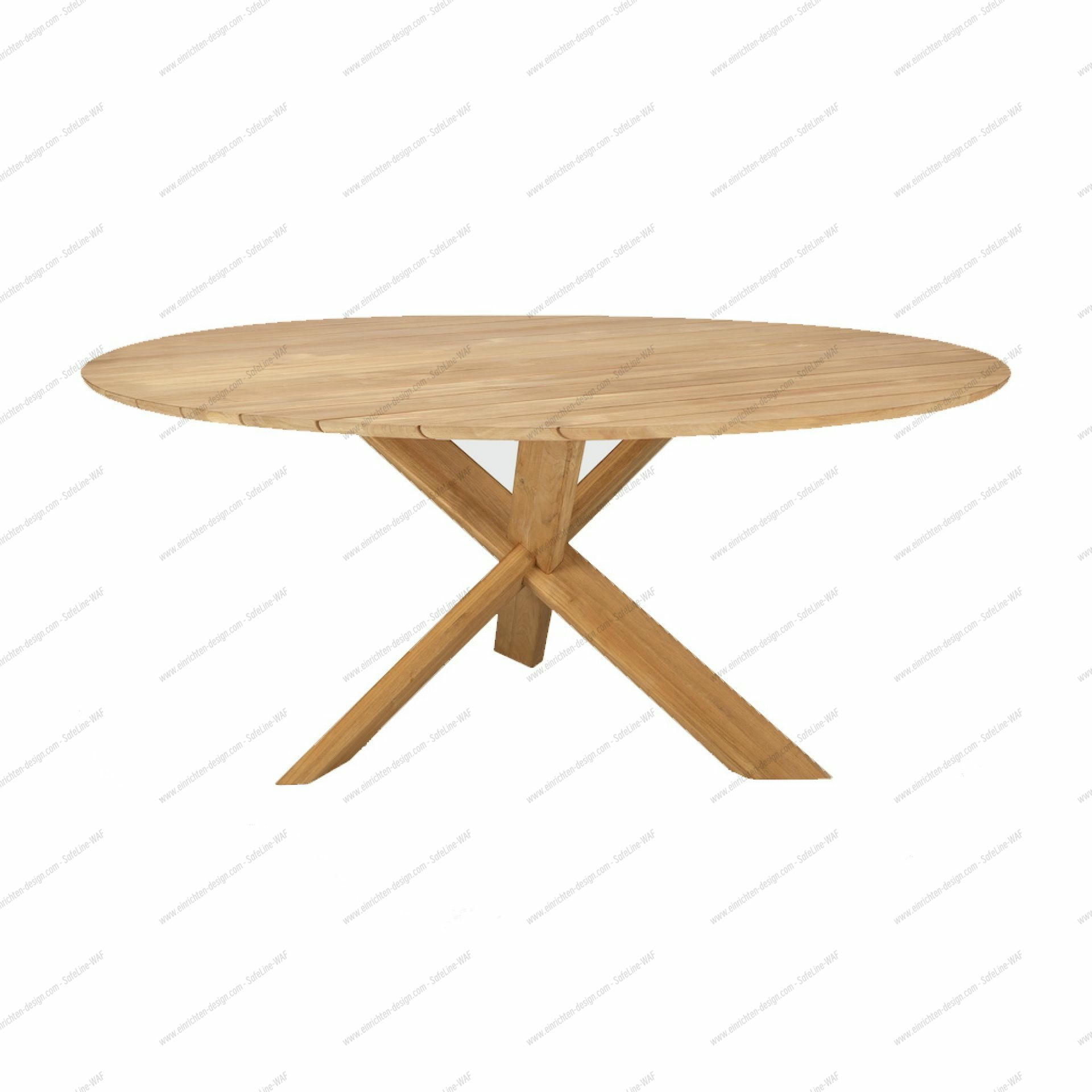 Circle Outdoor Dining Table Teak W 163 x D 163 x H 76 Ethnicraft