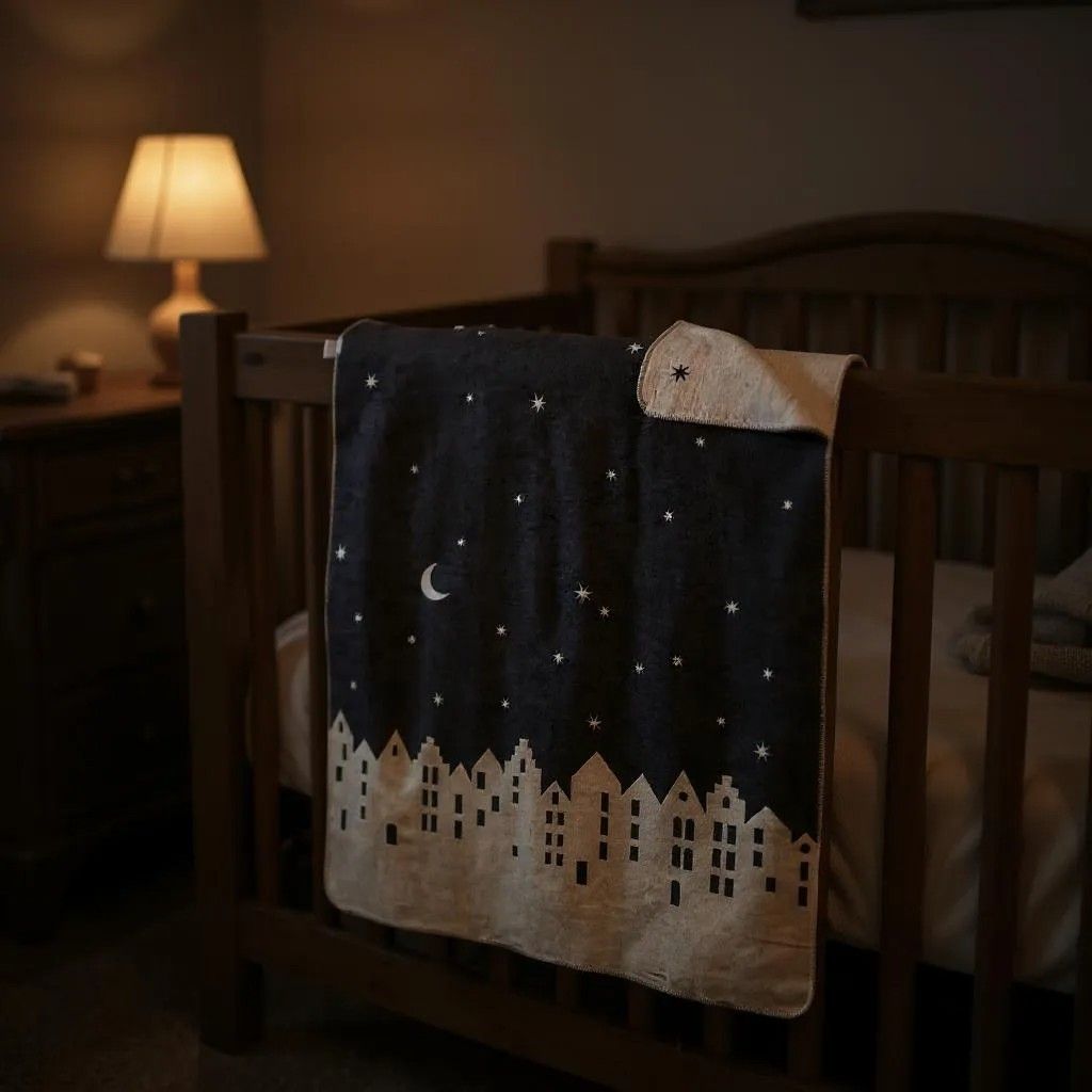 Blanket large winter city wheels