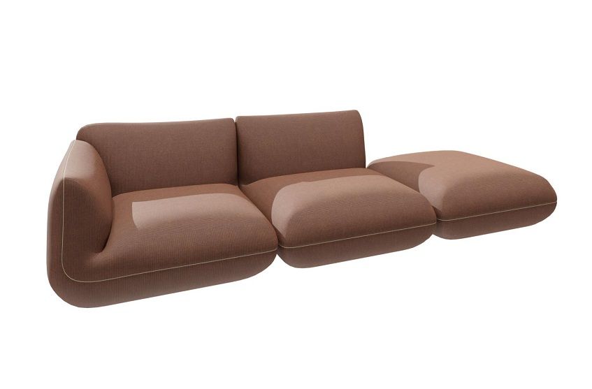 Jalis21 Sofa Fabric Cord Amber Cor