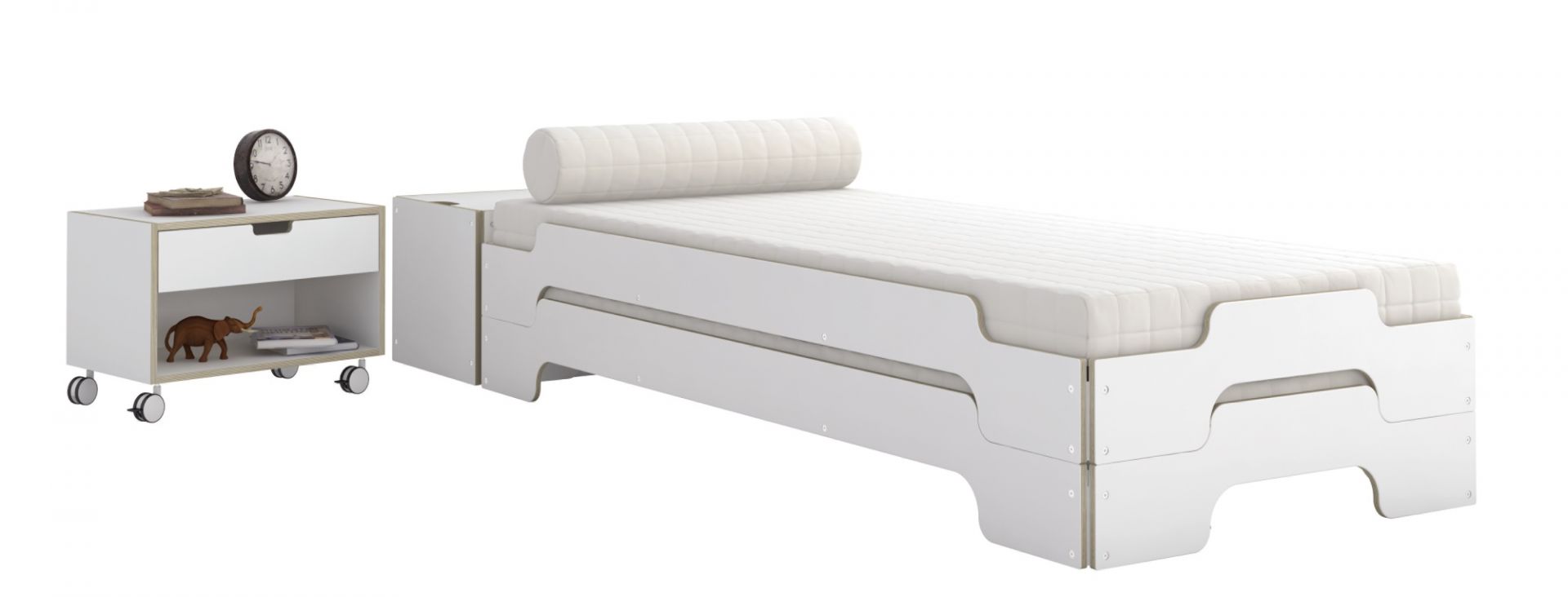 Stack lying bedside table Müller Möbelwerkstätten