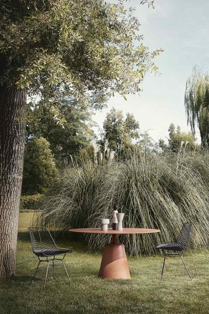 Flow Filo Indoor/Outdoor Chair Skid Frame MDF Italia 