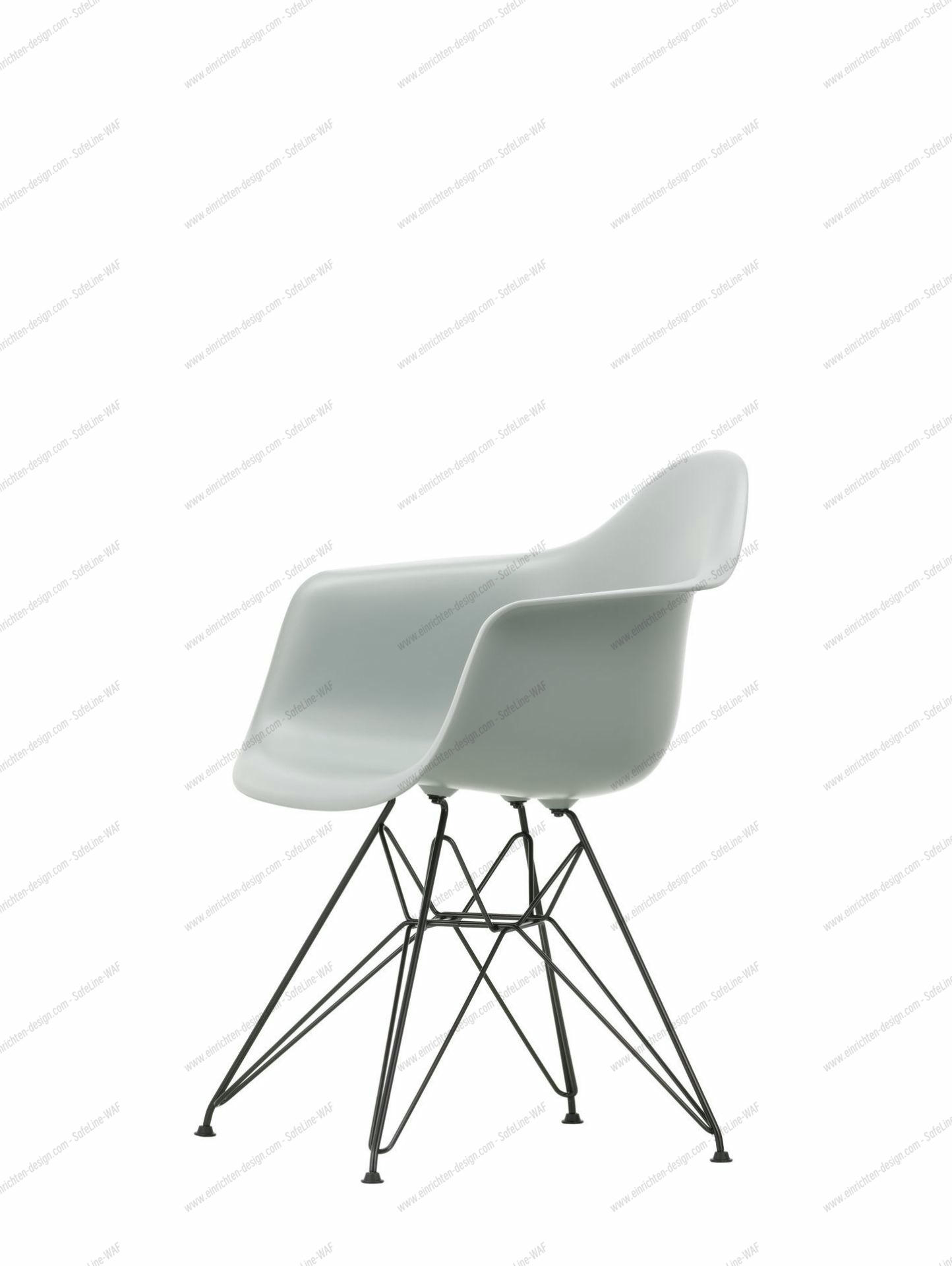 Eames Plastic Arm Chair DAR Chair Vitra Black - Mustard