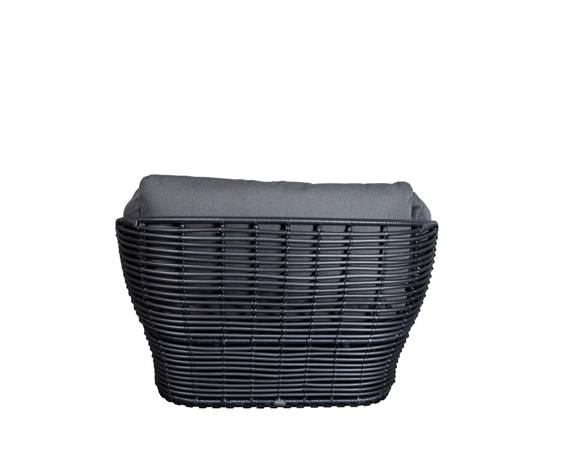 Basket Outdoor Lounge chair Cane-Line Graphite frame / gray cushions