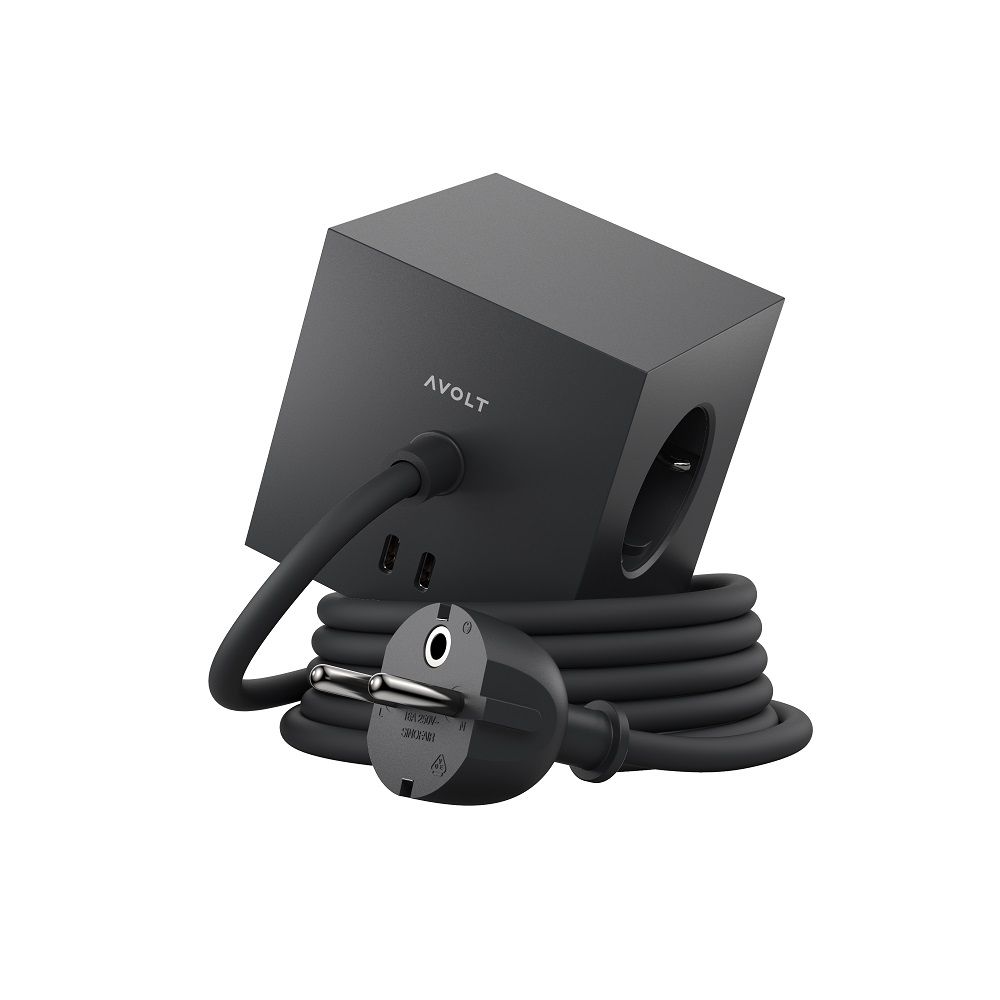 Square 1 - Avolt Socket Cube with USB C dfp Design 